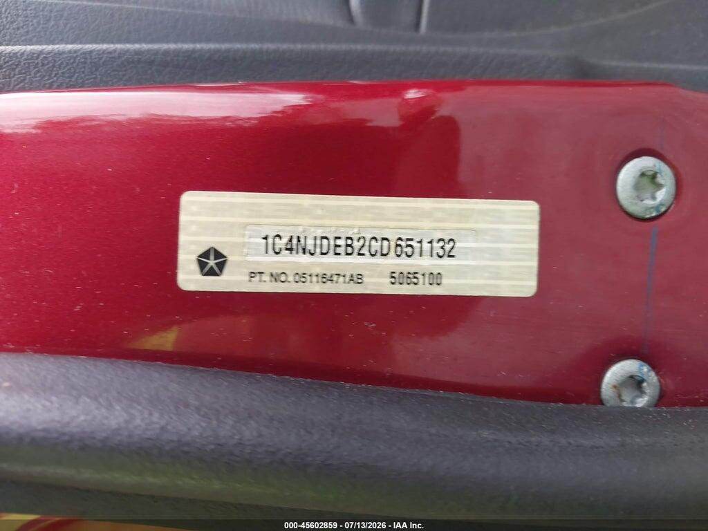 1C4NJDEB2CD651132 2012 JEEP COMPASS photo no. 9
