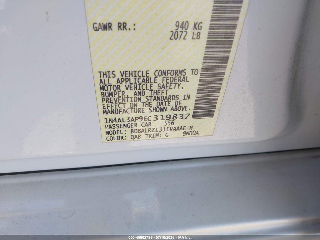 1N4AL3AP9EC319837 2014 NISSAN ALTIMA photo no. 9