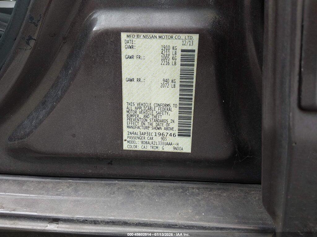 1N4AL3AP3EC196746 2014 NISSAN ALTIMA photo no. 9