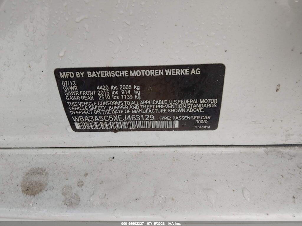 WBA3A5C5XEJ463129 2014 BMW 328I photo no. 9