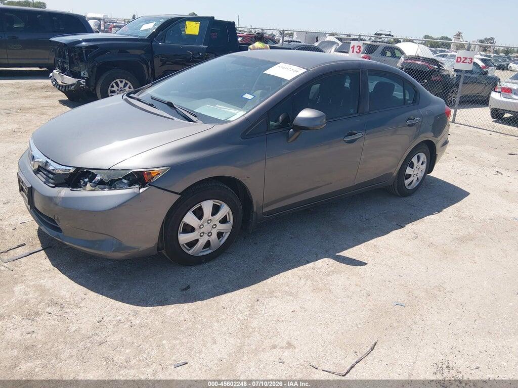 2HGFB2F55CH600596 2012 HONDA CIVIC photo no. 2