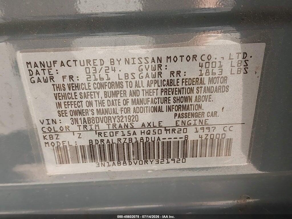3N1AB8DV0RY321920 2024 NISSAN SENTRA photo no. 9