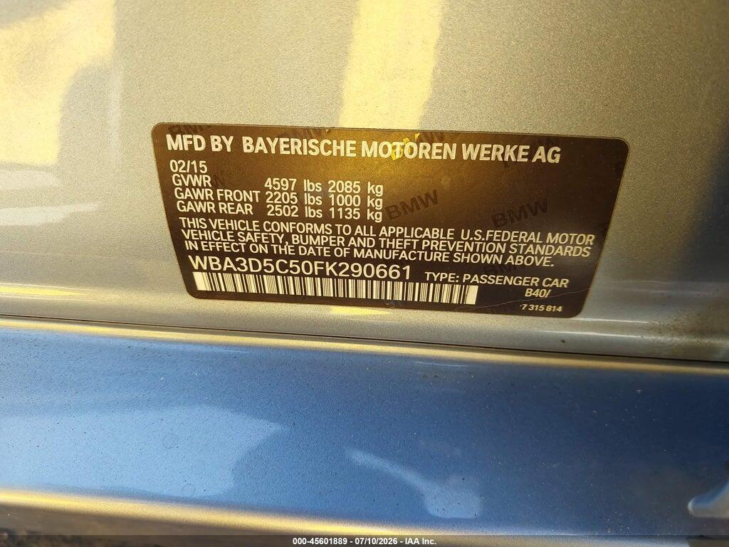 WBA3D5C50FK290661 2015 BMW 328D photo no. 9