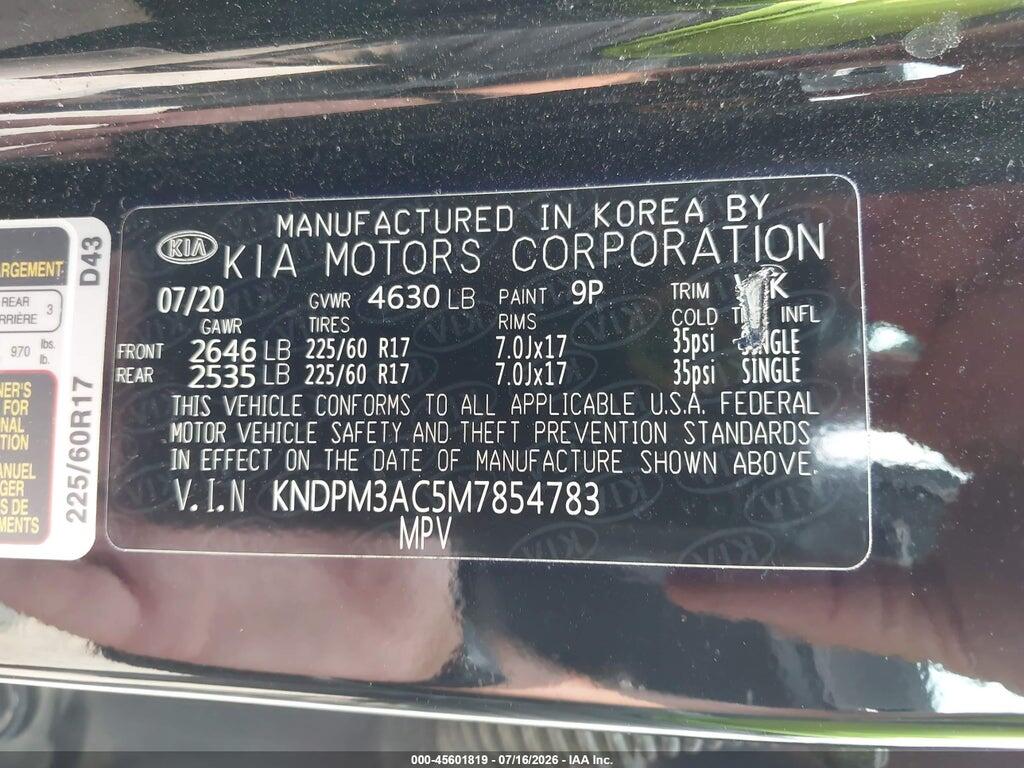 KNDPM3AC5M7854783 2021 KIA SPORTAGE photo no. 9