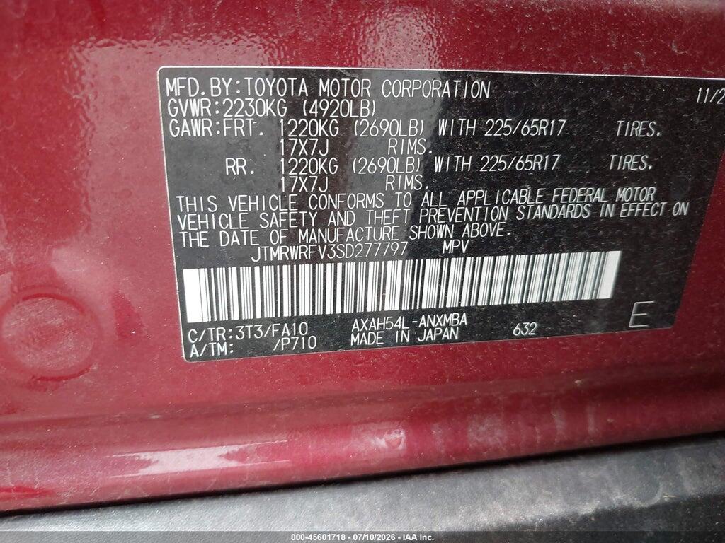 JTMRWRFV3SD277797 2025 TOYOTA RAV4 HYBRID photo no. 9