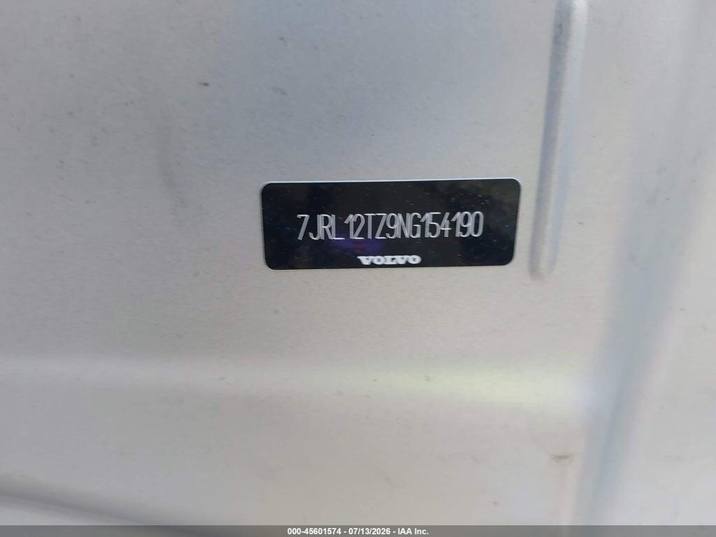 7JRL12TZ9NG154190 2022 VOLVO S60 photo no. 9
