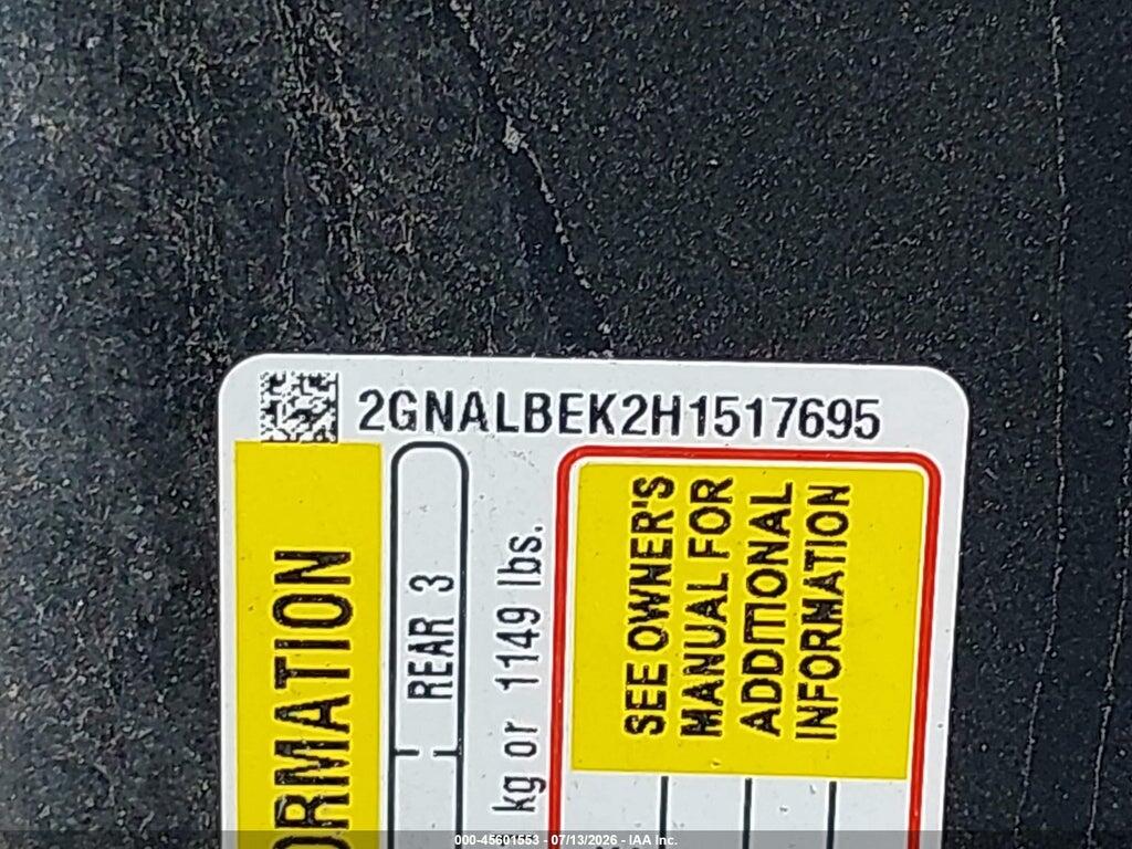 2GNALBEK2H1517695 2017 CHEVROLET EQUINOX photo no. 9