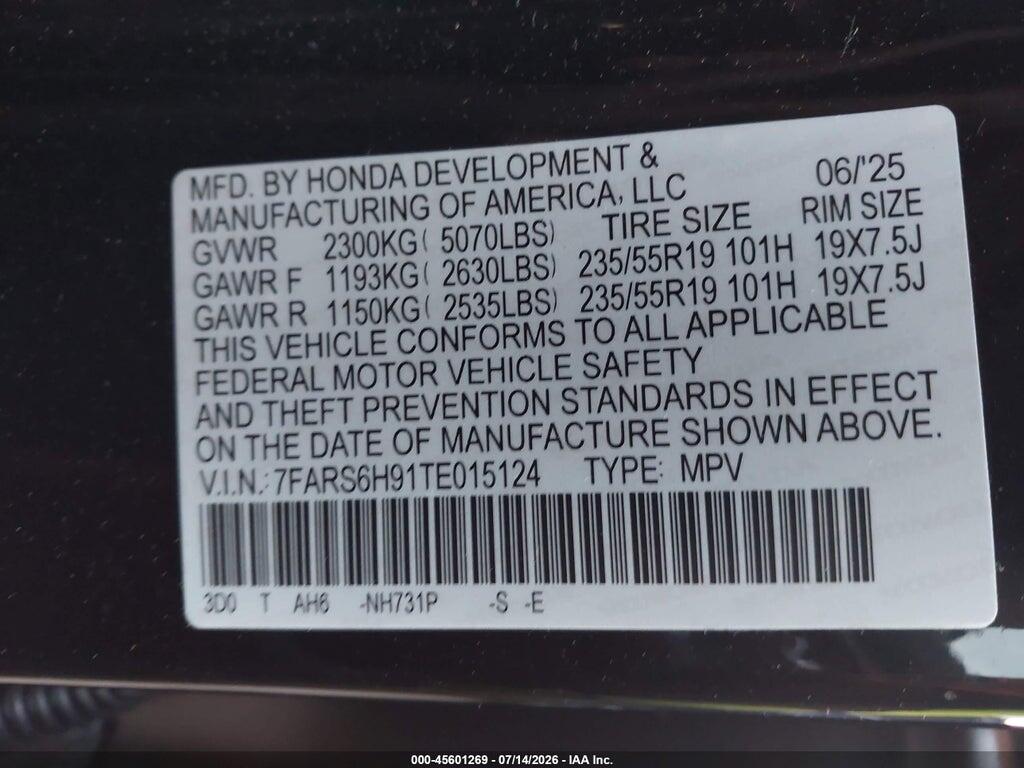 7FARS6H91TE015124 2026 HONDA CR-V HYBRID photo no. 9