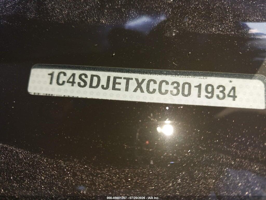 1C4SDJETXCC301934 2012 DODGE DURANGO photo no. 9