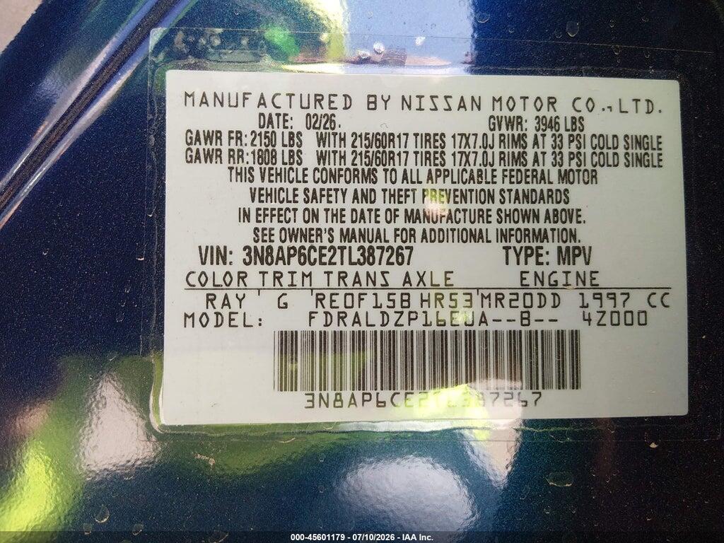 3N8AP6CE2TL387267 2026 NISSAN KICKS photo no. 9