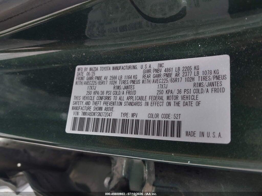 7MMVABDM7SN372047 2025 MAZDA CX-50 photo no. 9