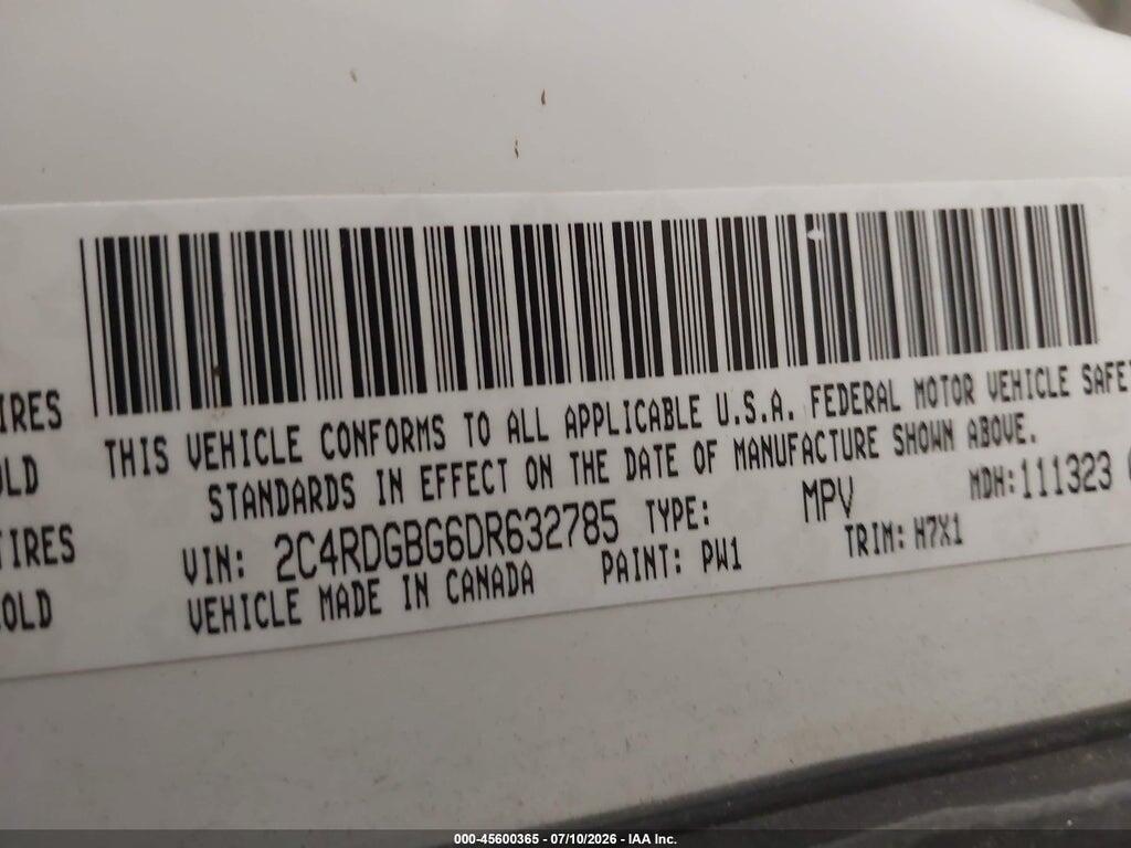 2C4RDGBG6DR632785 2013 DODGE GRAND CARAVAN photo no. 9