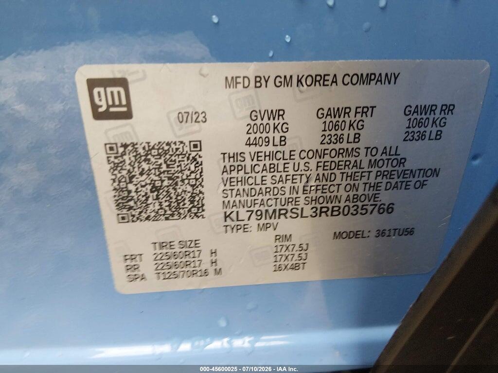 KL79MRSL3RB035766 2024 CHEVROLET TRAILBLAZER photo no. 9