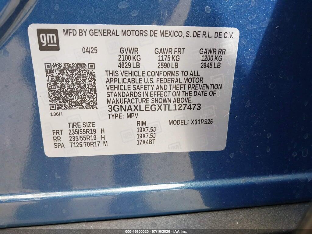 3GNAXLEGXTL127473 2026 CHEVROLET EQUINOX photo no. 9