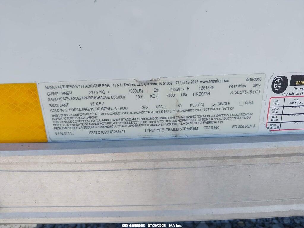 533TC1629HC265641 2017 OTHER OTHER photo no. 9