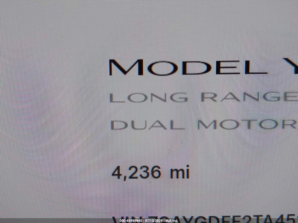 7SAYGDEE2TA452757 2026 TESLA MODEL Y photo no. 7