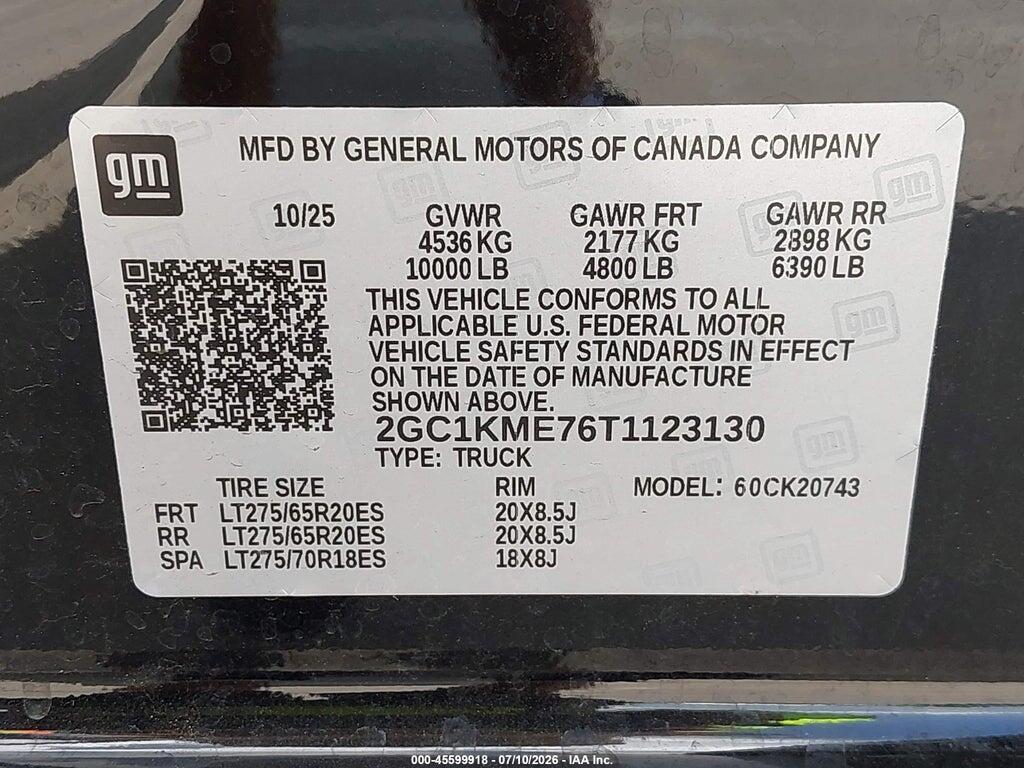 2GC1KME76T1123130 2026 CHEVROLET SILVERADO 2500 HD photo no. 9