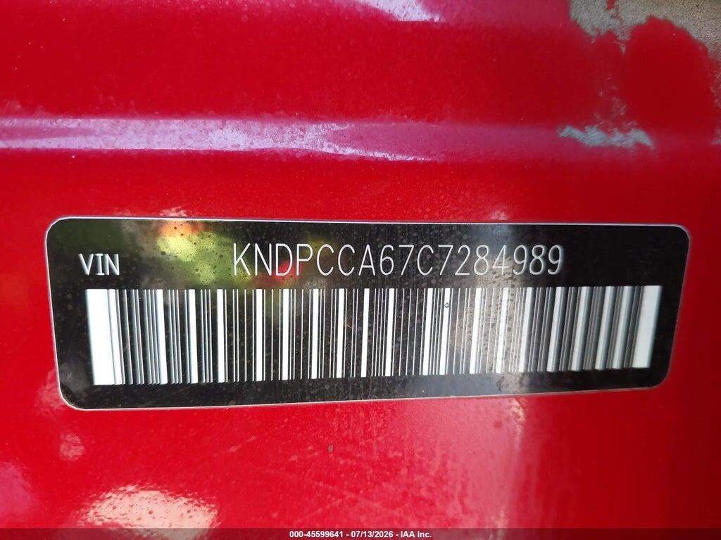 KNDPCCA67C7284989 2012 KIA SPORTAGE photo no. 9