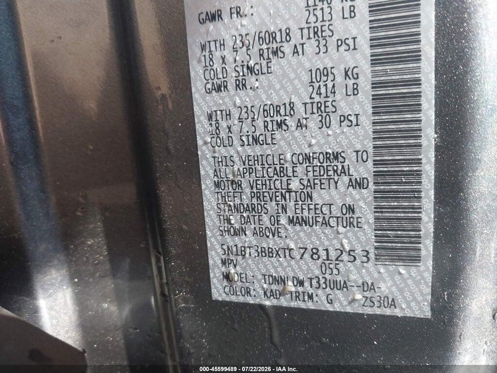 5N1BT3BBXTC781253 2026 NISSAN ROGUE photo no. 9
