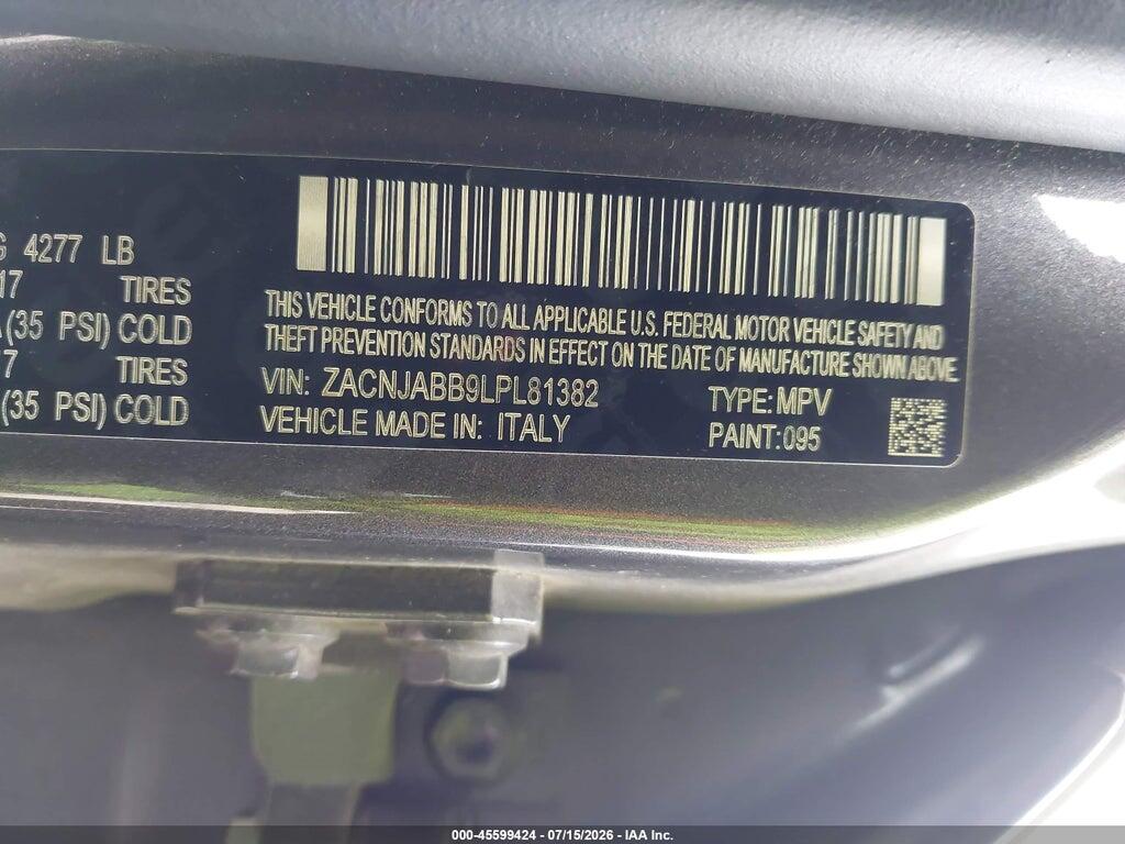 ZACNJABB9LPL81382 2020 JEEP RENEGADE photo no. 9