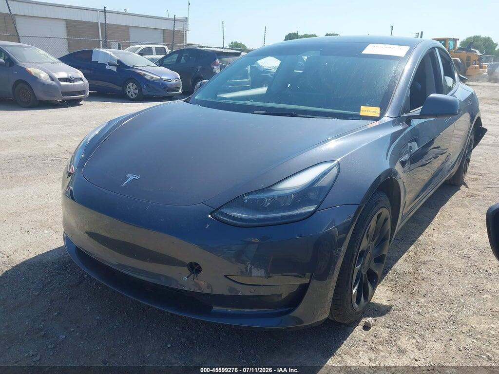5YJ3E1EA5NF369726 2022 TESLA MODEL 3 photo no. 2