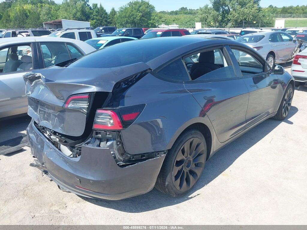 5YJ3E1EA5NF369726 2022 TESLA MODEL 3 photo no. 4
