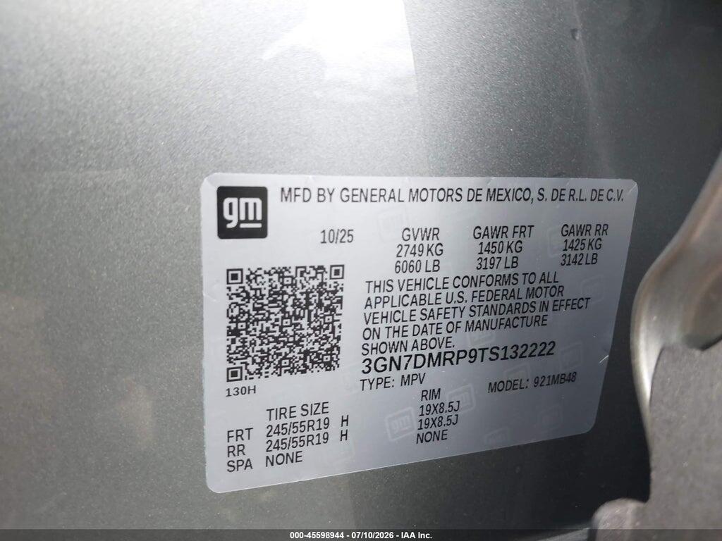 3GN7DMRP9TS132222 2026 CHEVROLET EQUINOX EV photo no. 9