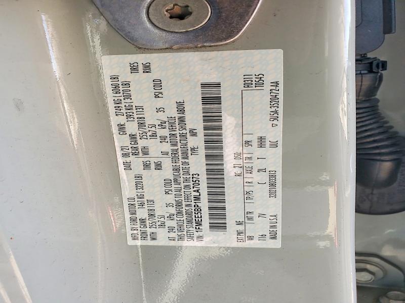 1FMEE5BP1MLA70573 2021 FORD BRONCO photo no. 12