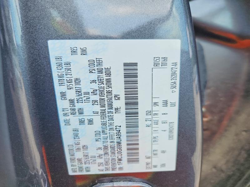1FMCU0G69MUA99472 2021 FORD ESCAPE photo no. 12
