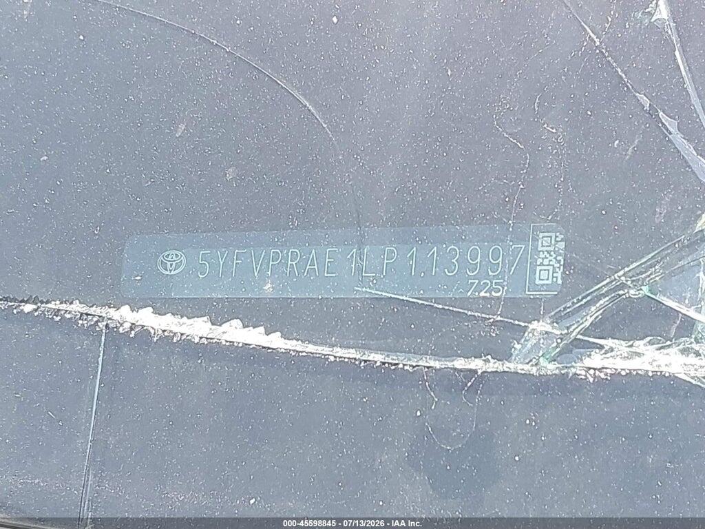 5YFVPRAE1LP113997 2020 TOYOTA COROLLA photo no. 9
