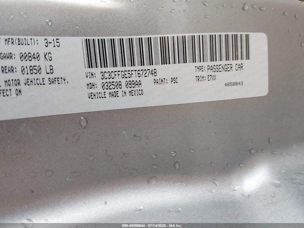 3C3CFFGE5FT672748 2015 FIAT 500E photo no. 9