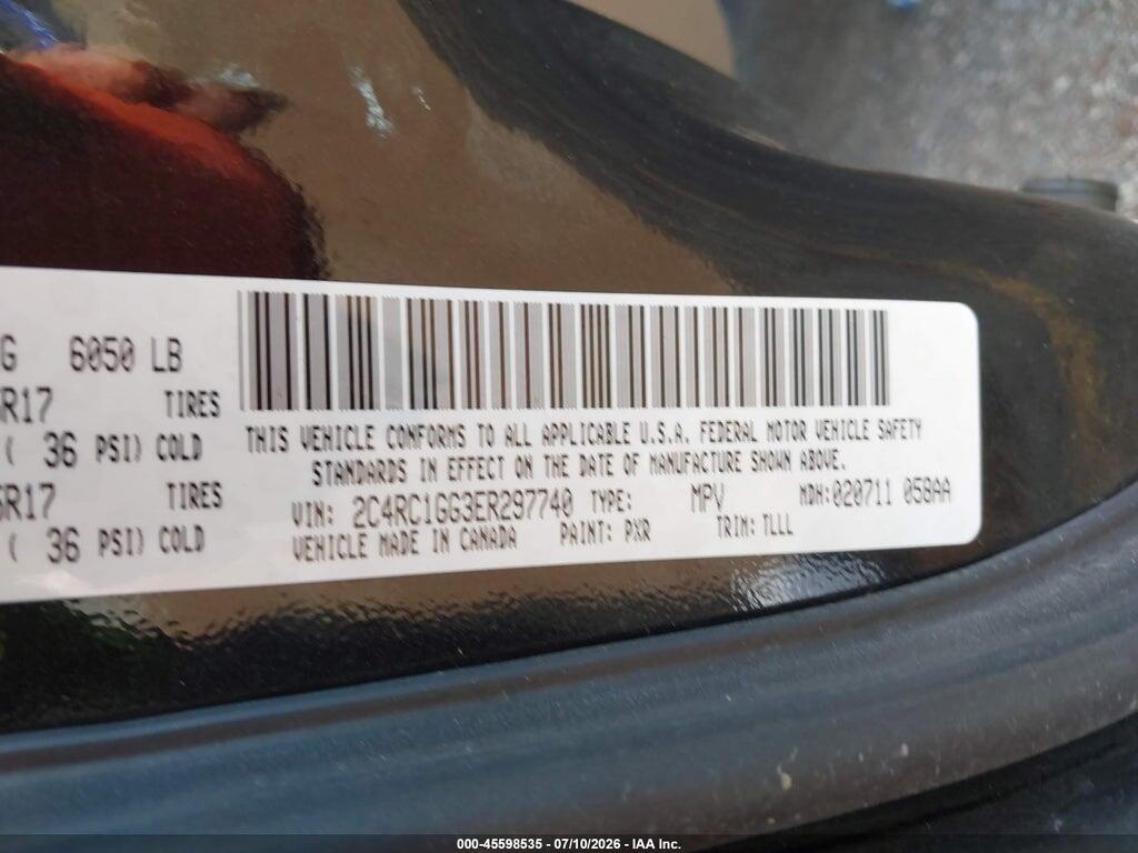 2C4RC1GG3ER297740 2014 CHRYSLER TOWN & COUNTRY photo no. 9