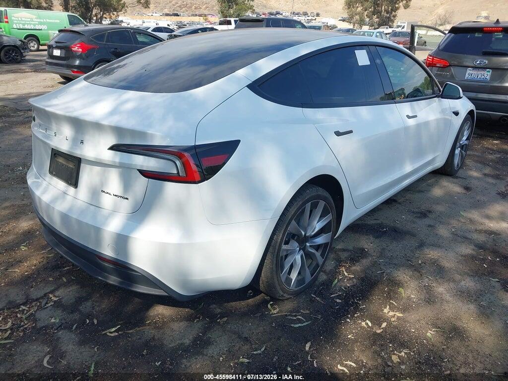 5YJ3E1EB5RF721623 2024 TESLA MODEL 3 photo no. 4