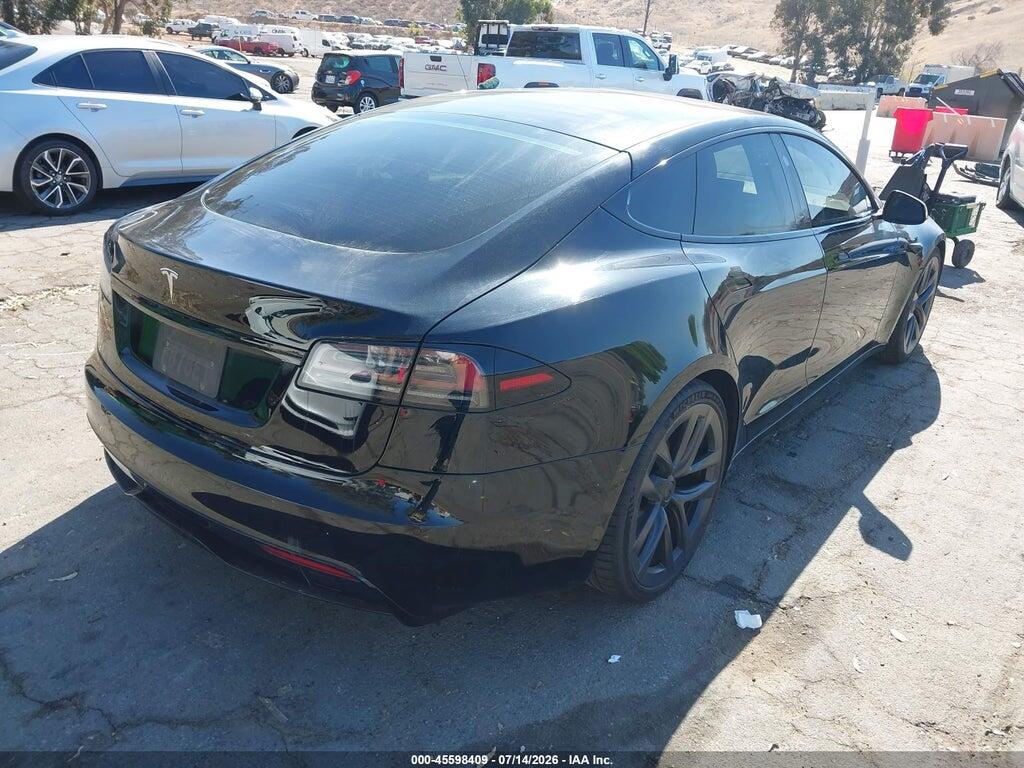 5YJSA1E59NF483478 2022 TESLA MODEL S photo no. 4