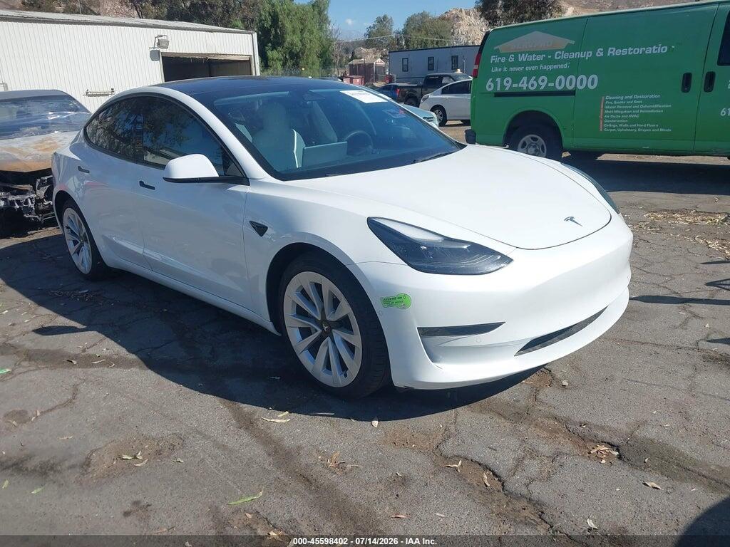 5YJ3E1EAXNF375831 2022 TESLA MODEL 3 photo no. 1