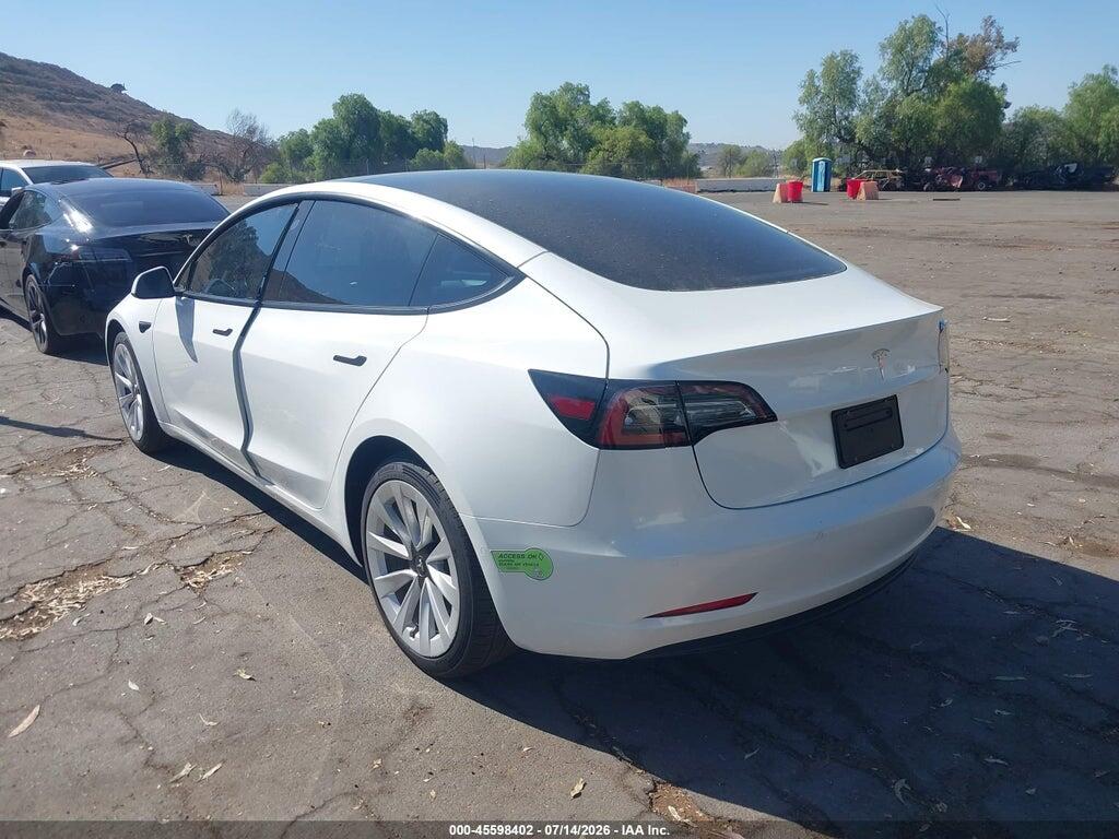 5YJ3E1EAXNF375831 2022 TESLA MODEL 3 photo no. 3