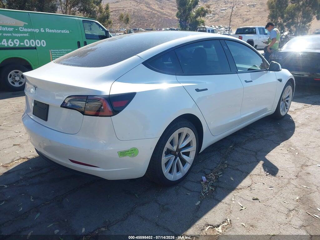5YJ3E1EAXNF375831 2022 TESLA MODEL 3 photo no. 4