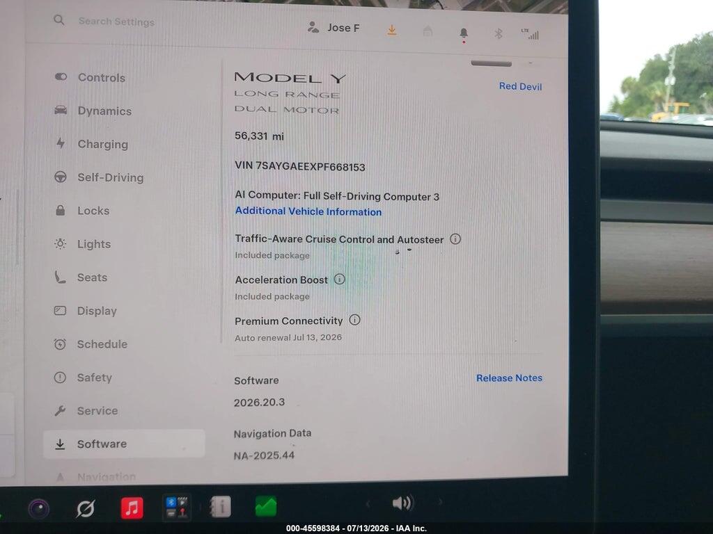 7SAYGAEEXPF668153 2023 TESLA MODEL Y photo no. 7