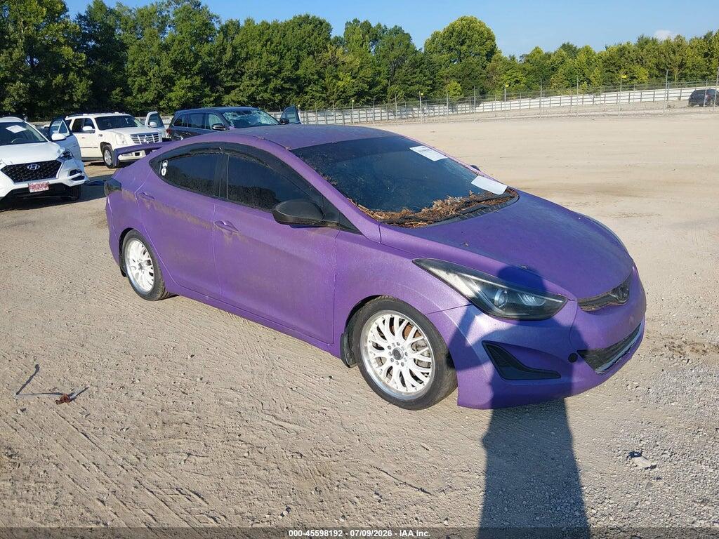 5NPDH4AE8GH716931 2016 HYUNDAI ELANTRA photo no. 1
