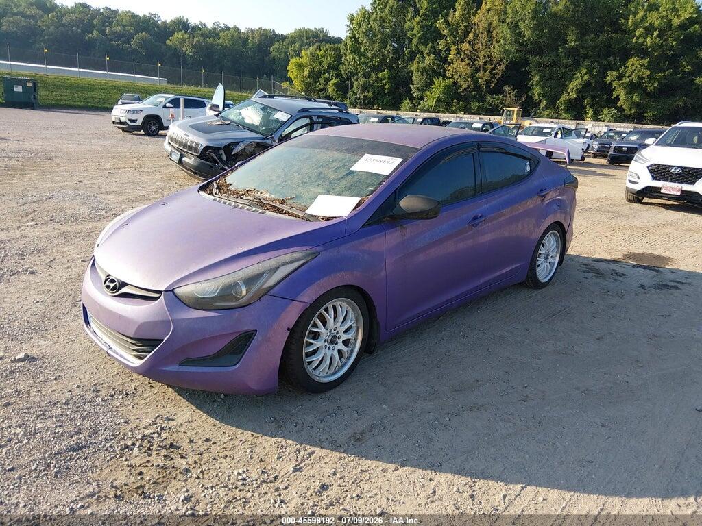 5NPDH4AE8GH716931 2016 HYUNDAI ELANTRA photo no. 2