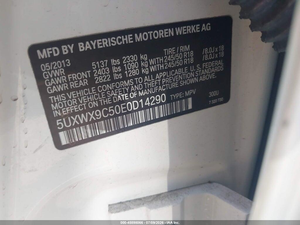 5UXWX9C50E0D14290 2014 BMW X3 photo no. 9