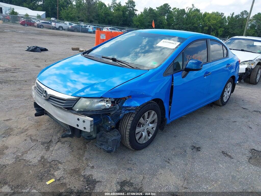 19XFB2F55CE060774 2012 HONDA CIVIC photo no. 2