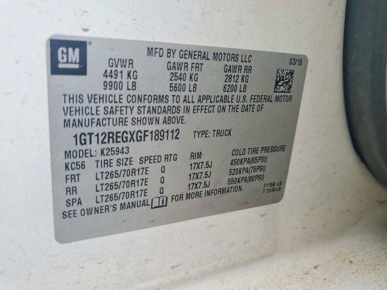2016 GMC SIERRA K2500 HEAVY DUTY — Фото 13 из 13