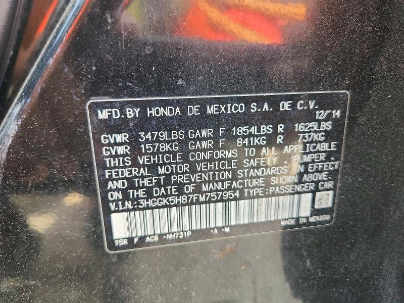2015 HONDA FIT EX — Фото 12 из 12
