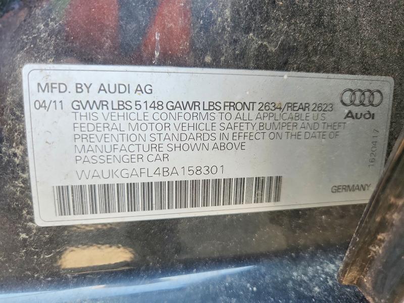 WAUKGAFL4BA158301 2011 AUDI S4 photo no. 12