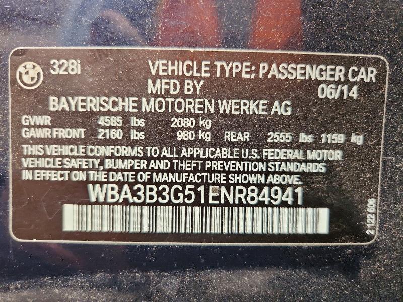 2014 BMW 328 XI — Фото 12 из 12