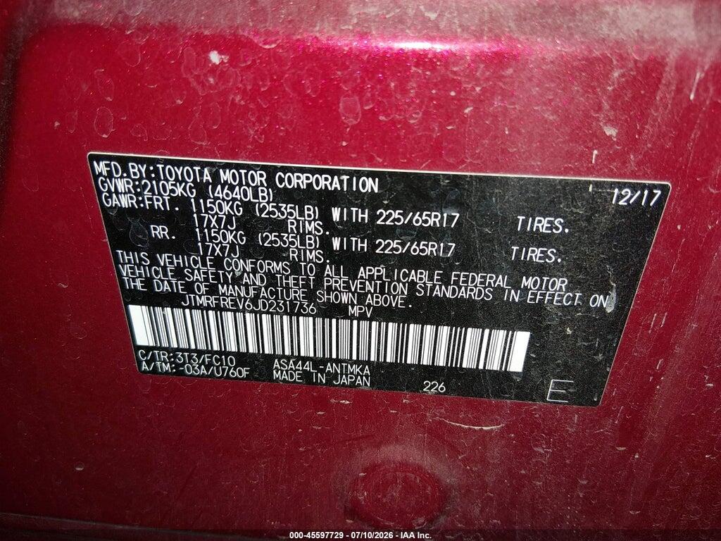 JTMRFREV6JD231736 2018 TOYOTA RAV4 photo no. 9