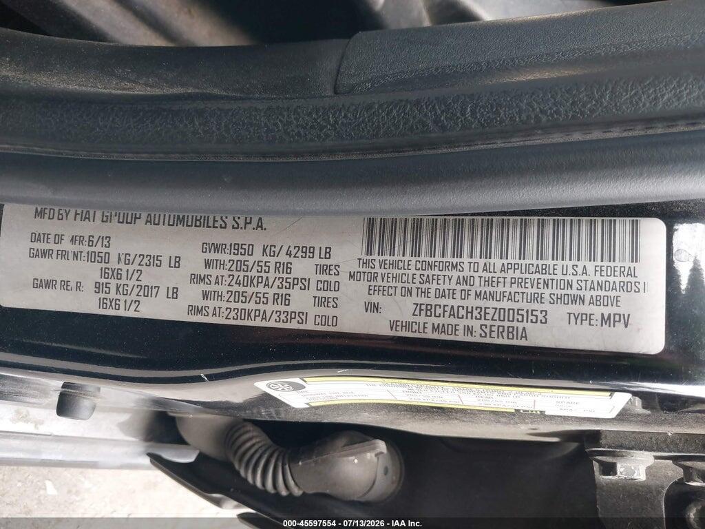 ZFBCFACH3EZ005153 2014 FIAT 500L photo no. 9