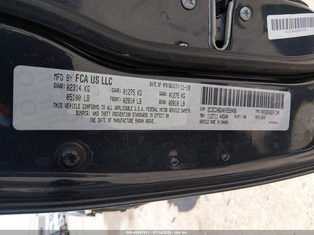 2C3CCABGXKH559496 2019 CHRYSLER 300 photo no. 9