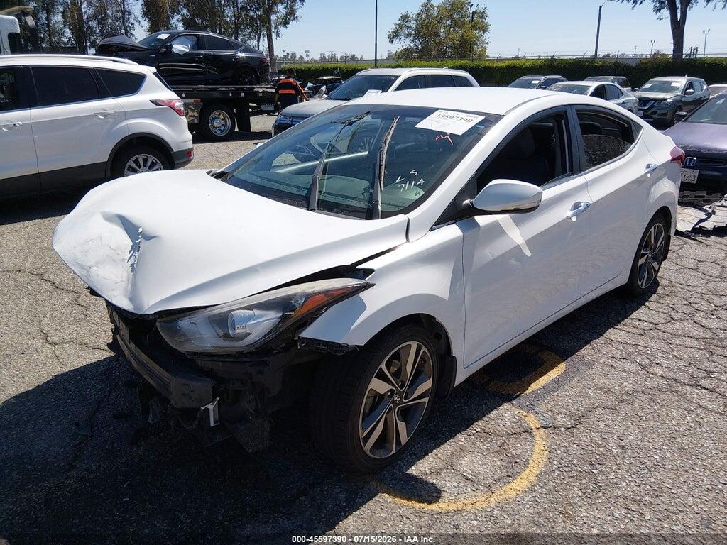 5NPDH4AE3EH476328 2014 HYUNDAI ELANTRA photo no. 2